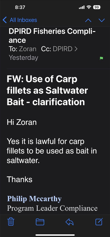 Parramatta Carp - and my first Freshwater report !!!! - Freshwater ...